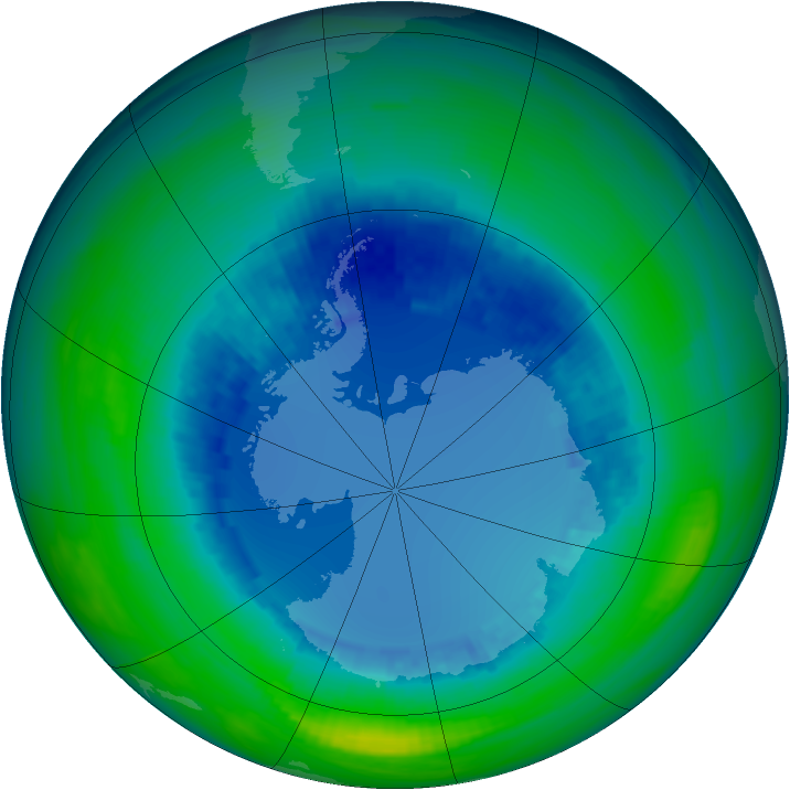 Ozone Map 1992-08-18